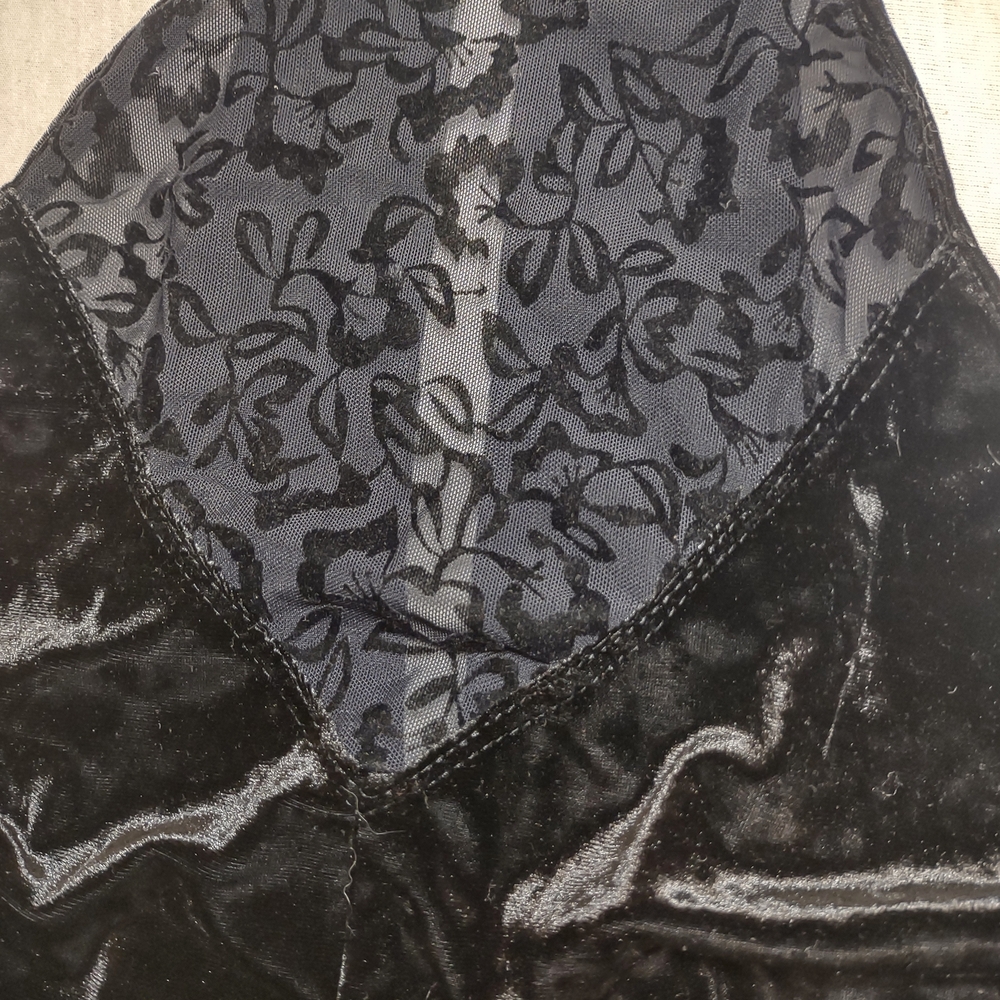 NWOT Free People Intimately Something Something Bodycon Dress| Black Velvet| S/P - Picture 5 of 7